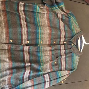 Long sleeve flannel with stripes